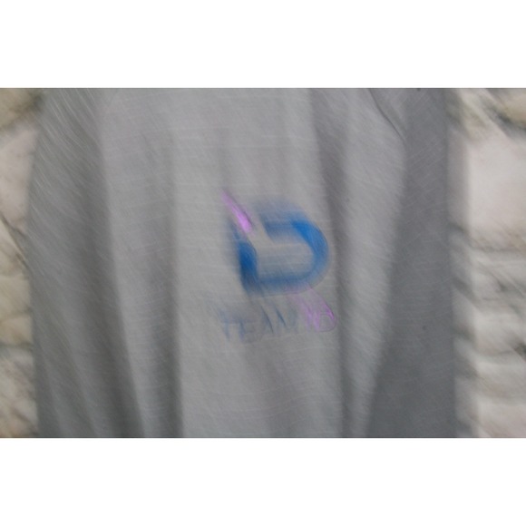 TRAVIS MATTHEW Men's Jersey Gray Chest Strip 1/4 zip Mock Neck Poly Cotton L - Picture 11 of 15